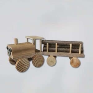 Tracteur forestier et sa remorque